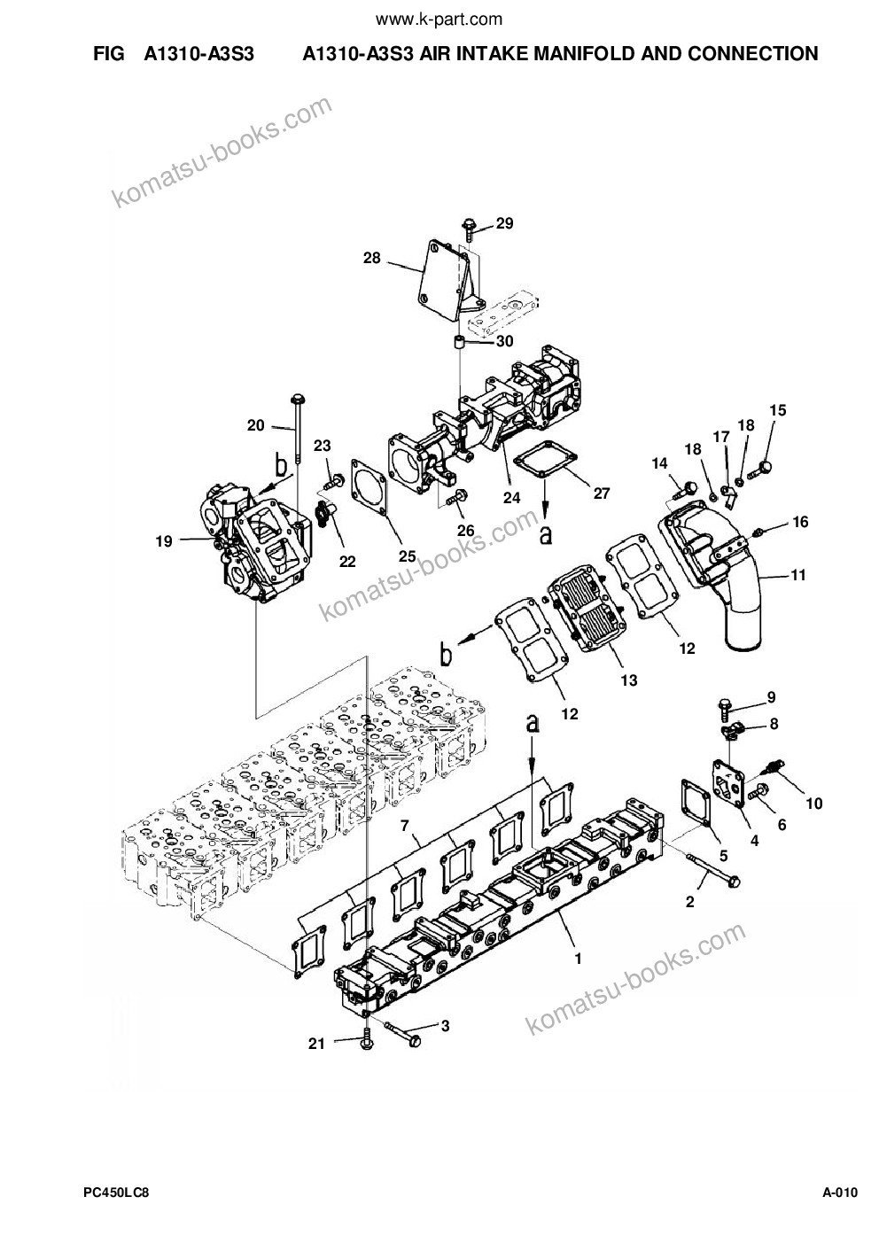 Komatsu pc450lc-8 s/n a10001-up Parts catalog cover Page 10 Komatsu pc450lc-8 s/n a10001-up Parts catalog cover Page 10