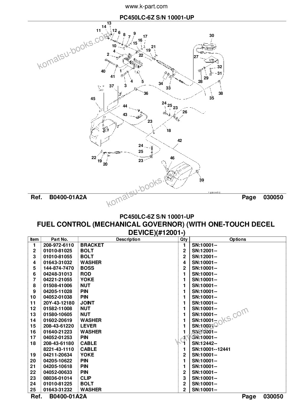 Komatsu pc450lc-6z s/n 10001-up Parts catalog cover Page 7 Komatsu pc450lc-6z s/n 10001-up Parts catalog cover Page 7
