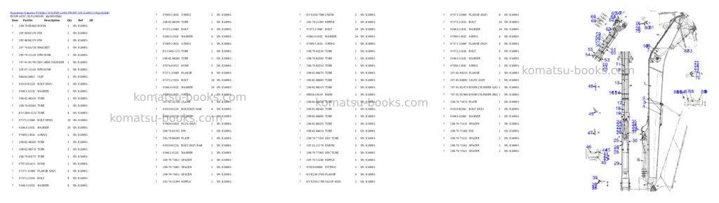 Komatsu pc450lc-8 super long front s/n k50001-up Parts catalog cover Page 3 Komatsu pc450lc-8 super long front s/n k50001-up Parts catalog cover Page 3