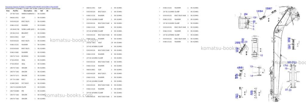 Komatsu pc450lc-8 super long front s/n k50001-up Parts catalog cover Page 4 Komatsu pc450lc-8 super long front s/n k50001-up Parts catalog cover Page 4