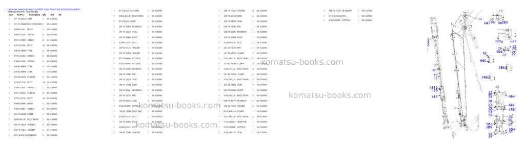Komatsu pc450lc-8 super long front s/n k50001-up Parts catalog cover Page 5 Komatsu pc450lc-8 super long front s/n k50001-up Parts catalog cover Page 5