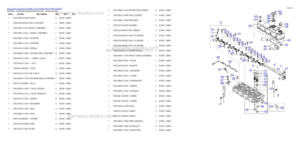 Komatsu PC45MR-3 S/N F30003 AND UP Parts catalog cover Page 3