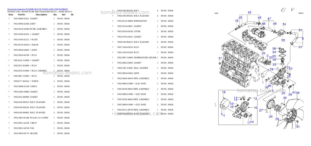 Komatsu PC45MR-5E0 S/N F20001 AND UP Parts catalog cover Page 10