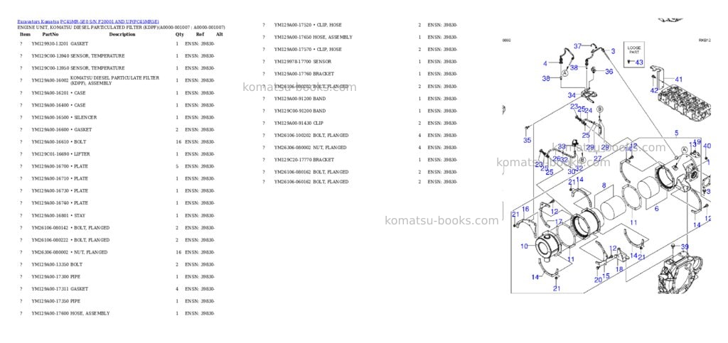 Komatsu PC45MR-5E0 S/N F20001 AND UP Parts catalog cover Page 6