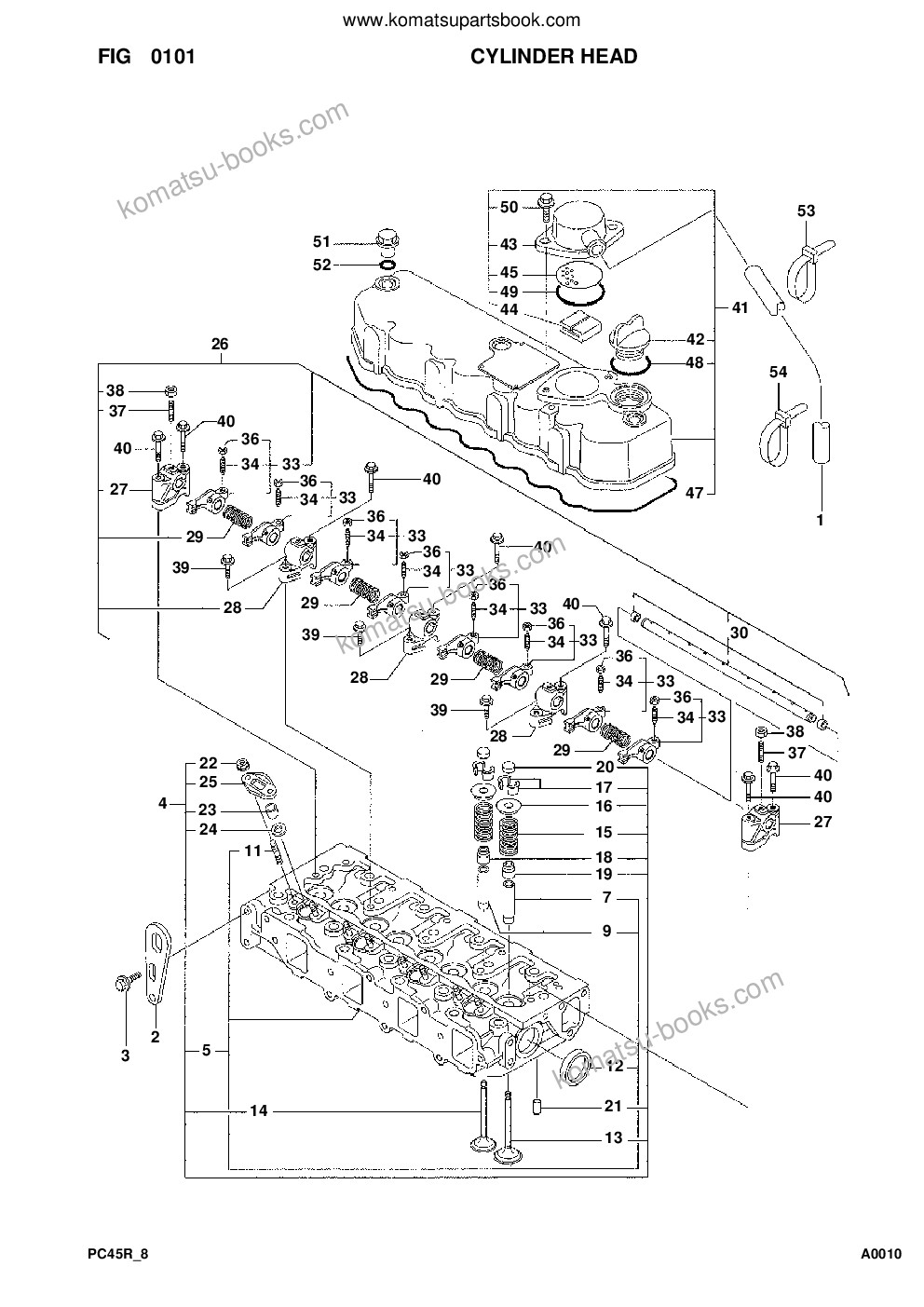 Komatsu pc45r-8 s/n f20001-up Parts catalog cover Page 3 Komatsu pc45r-8 s/n f20001-up Parts catalog cover Page 3