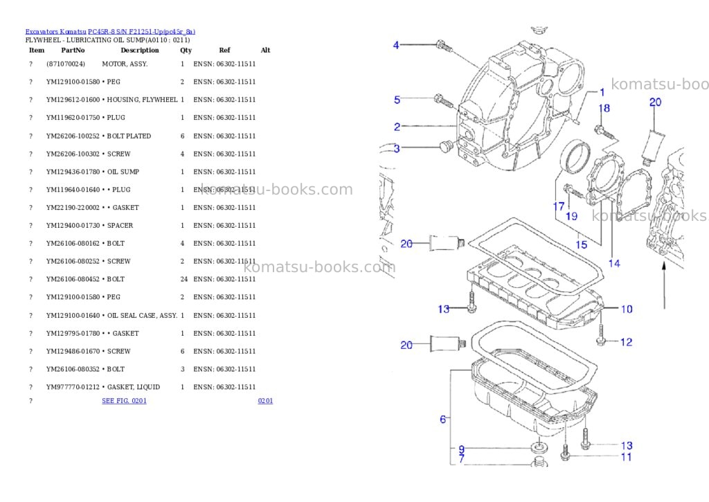 Komatsu pc45r-8 s/n f21251-up Parts catalog cover Page 10 Komatsu pc45r-8 s/n f21251-up Parts catalog cover Page 10