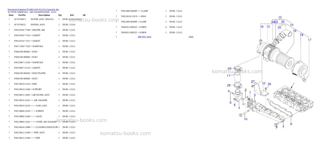 Komatsu pc45r-8 s/n f21251-up Parts catalog cover Page 3 Komatsu pc45r-8 s/n f21251-up Parts catalog cover Page 3