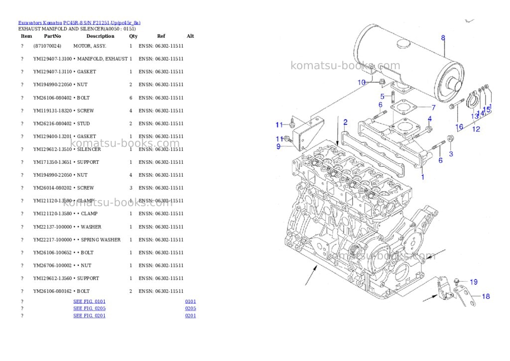 Komatsu pc45r-8 s/n f21251-up Parts catalog cover Page 4 Komatsu pc45r-8 s/n f21251-up Parts catalog cover Page 4