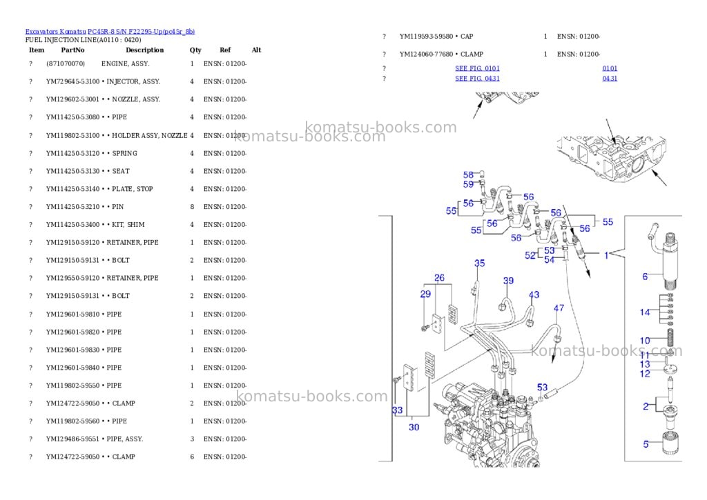 Komatsu pc45r-8 s/n f22295-up Parts catalog cover Page 10 Komatsu pc45r-8 s/n f22295-up Parts catalog cover Page 10