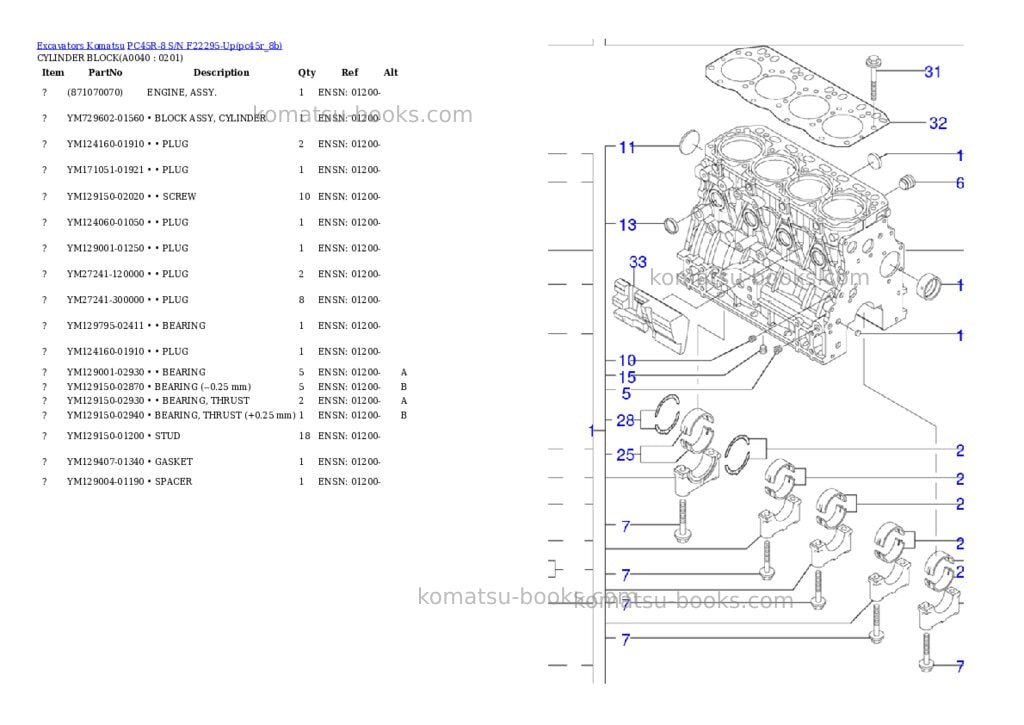 Komatsu pc45r-8 s/n f22295-up Parts catalog cover Page 3 Komatsu pc45r-8 s/n f22295-up Parts catalog cover Page 3