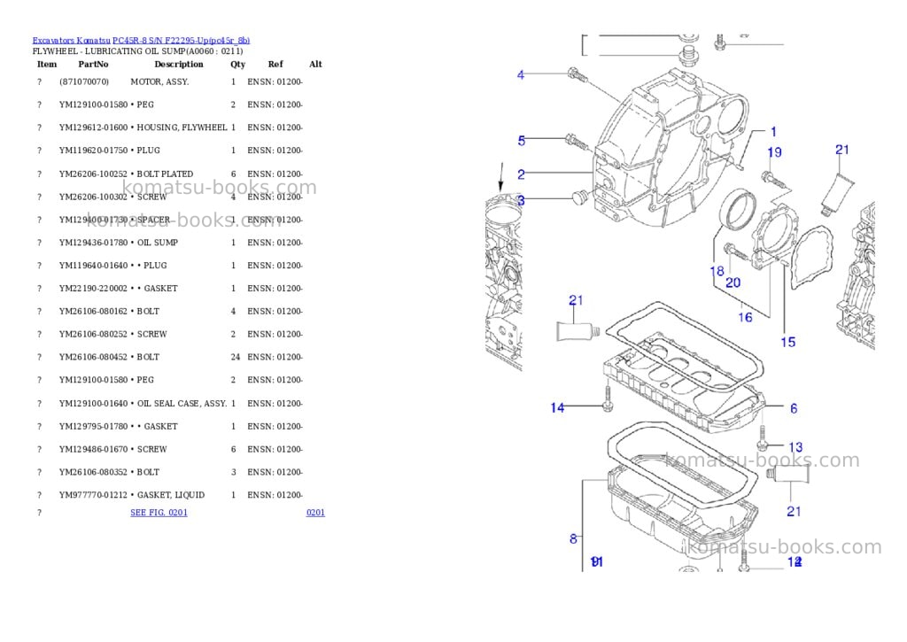 Komatsu pc45r-8 s/n f22295-up Parts catalog cover Page 5 Komatsu pc45r-8 s/n f22295-up Parts catalog cover Page 5