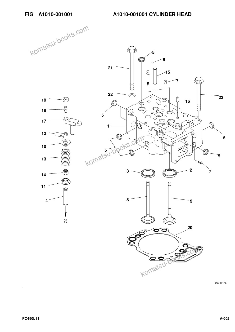Komatsu pc490lc-11 s/n a41001-up Parts catalog cover Page 4 Komatsu pc490lc-11 s/n a41001-up Parts catalog cover Page 4