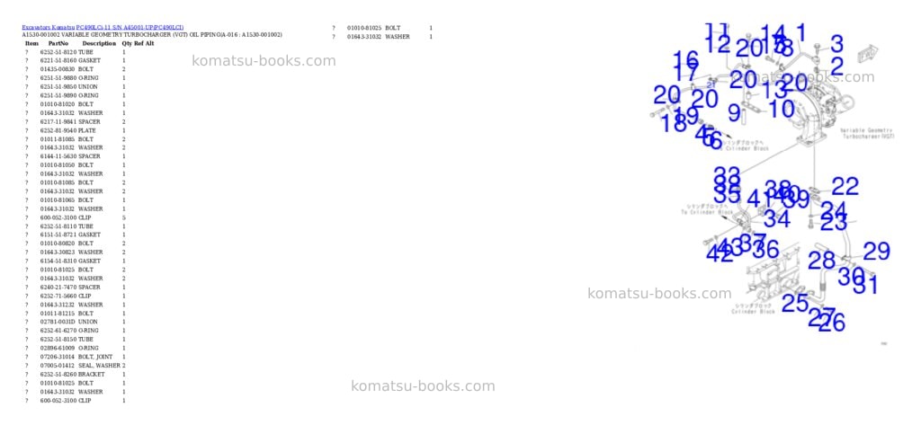 Komatsu pc490lci-11 s/n a45001-up Parts catalog cover Page 2 Komatsu pc490lci-11 s/n a45001-up Parts catalog cover Page 2