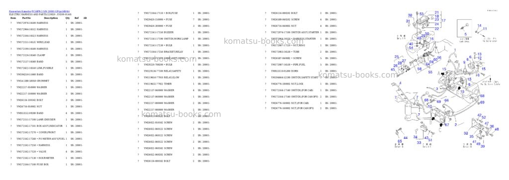 Komatsu pc50fr-2 s/n 20001-up Parts catalog cover Page 6 Komatsu pc50fr-2 s/n 20001-up Parts catalog cover Page 6