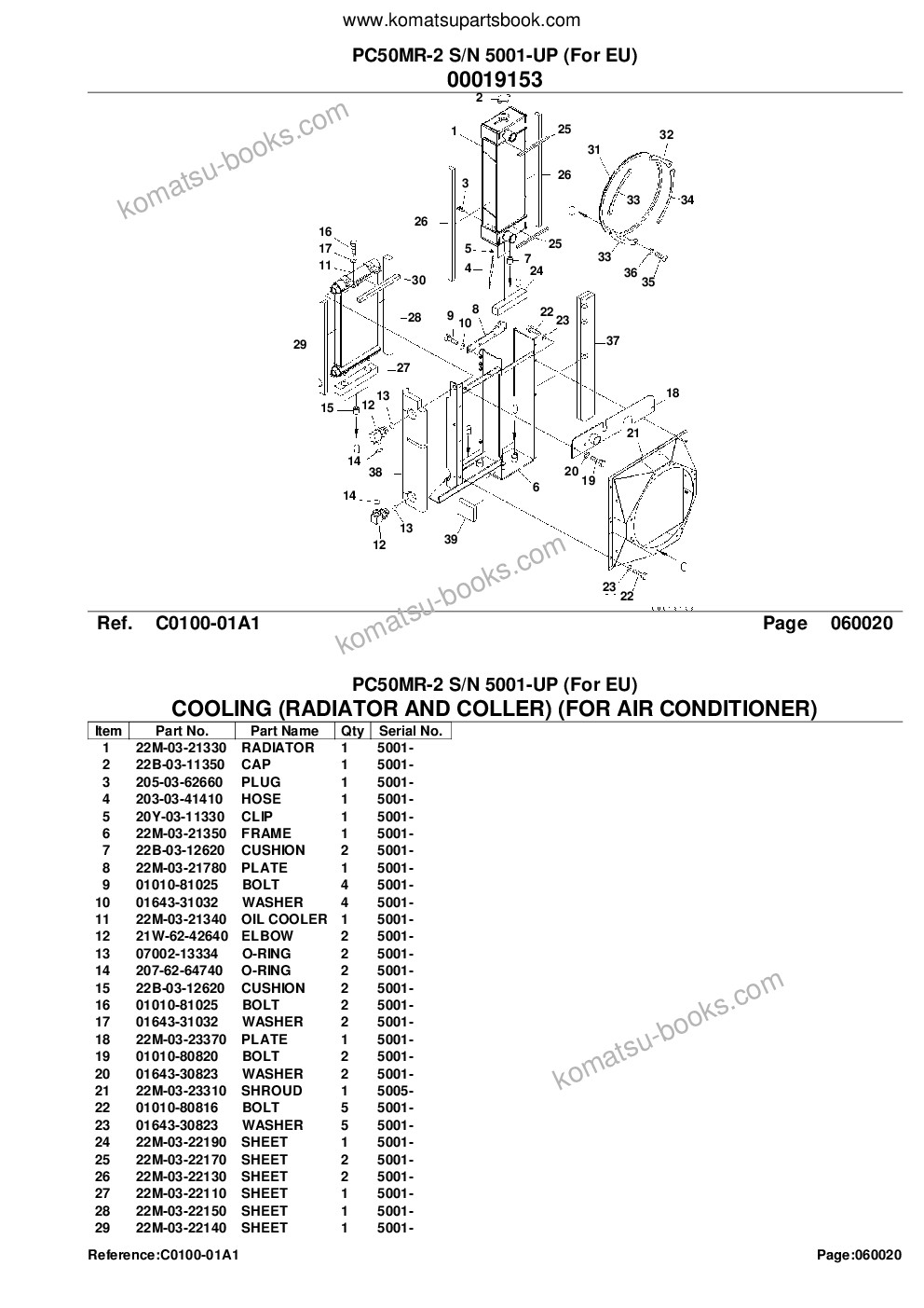 Komatsu PC50MR-2 S/N 5001-UP (For EU) Parts catalog cover Page 10 Komatsu PC50MR-2 S/N 5001-UP (For EU) Parts catalog cover Page 10