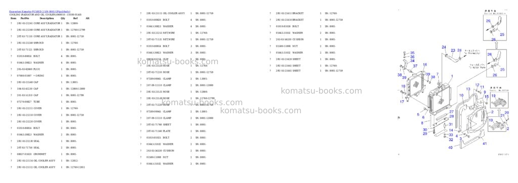 Komatsu pc50ud-2 s/n 8001-up Parts catalog cover Page 5