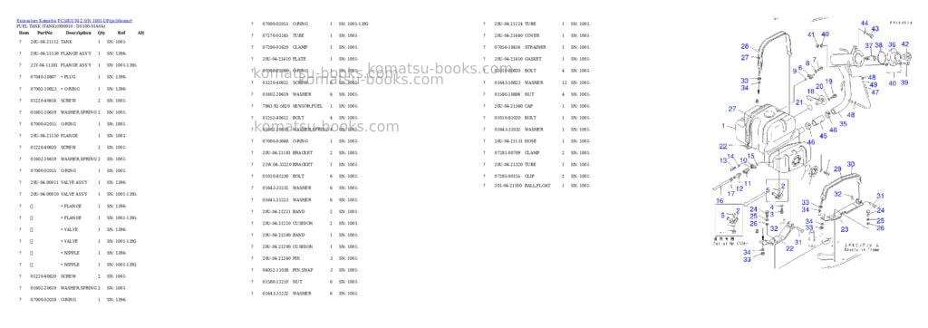 Komatsu pc50uum-2 s/n 1001-up Parts catalog cover Page 9 Komatsu pc50uum-2 s/n 1001-up Parts catalog cover Page 9