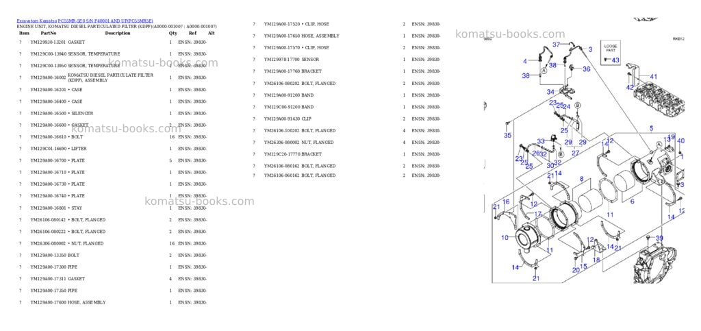 Komatsu PC55MR-5E0 S/N F40001 AND UP Parts catalog cover Page 6