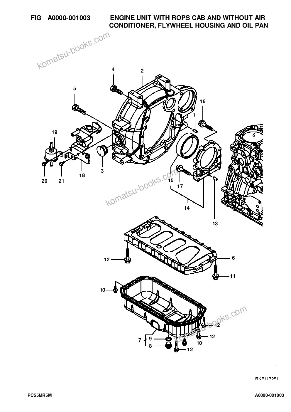Komatsu pc55mr-5m0 s/n f60003 and up Parts catalog cover Page 8 Komatsu pc55mr-5m0 s/n f60003 and up Parts catalog cover Page 8