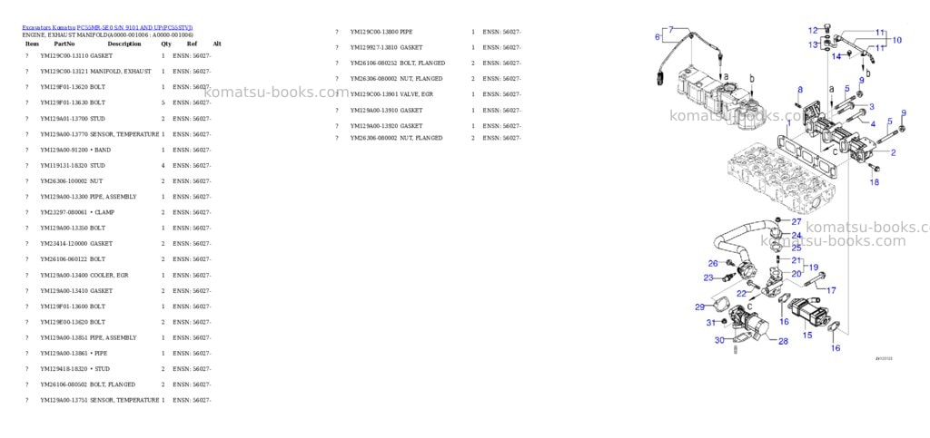Komatsu PC55MR-5E0 S/N 9101 AND UP Parts catalog cover Page 5