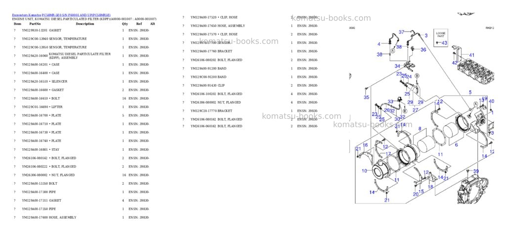 Komatsu PC58MR-5E0 S/N F60001 AND UP Parts catalog cover Page 6