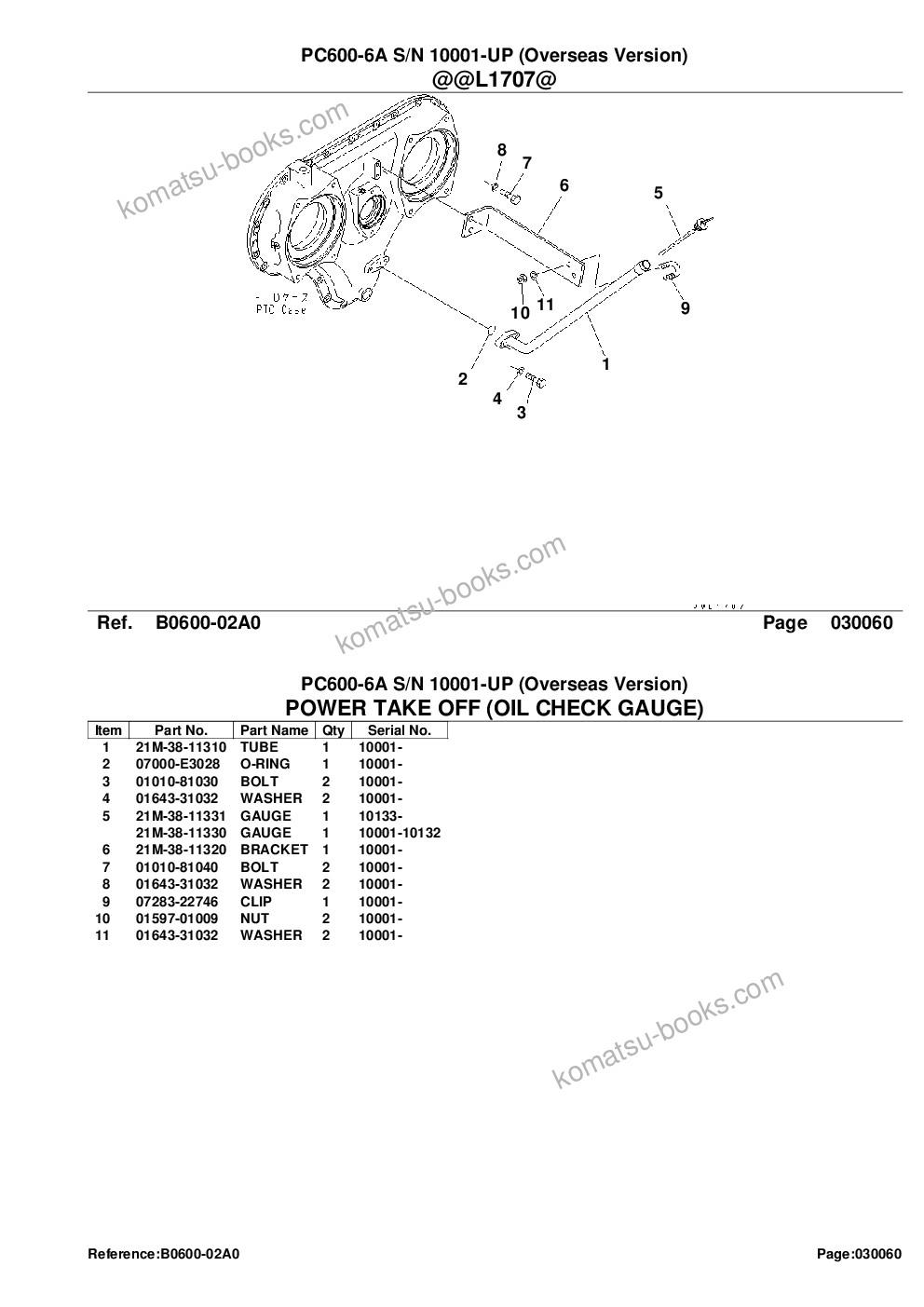 Komatsu PC600-6A S/N 10001-UP (Overseas Version) Parts catalog cover Page 9 Komatsu PC600-6A S/N 10001-UP (Overseas Version) Parts catalog cover Page 9