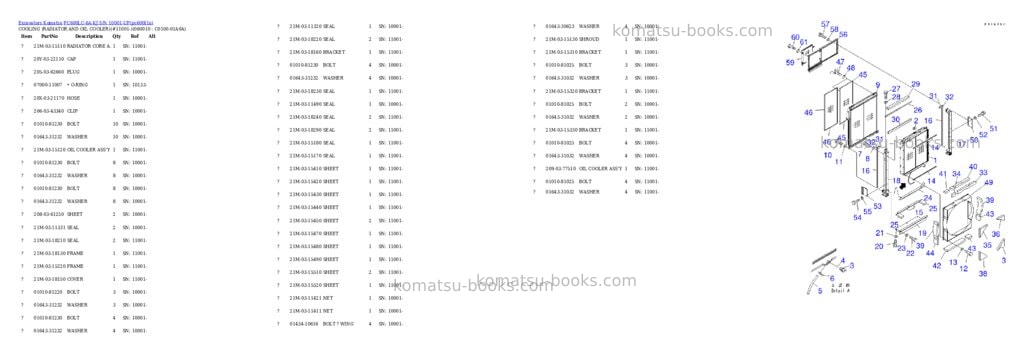Komatsu pc600lc-6a-kj s/n 10001-up Parts catalog cover Page 10 Komatsu pc600lc-6a-kj s/n 10001-up Parts catalog cover Page 10