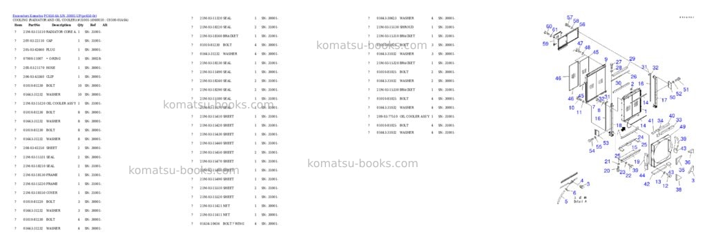 Komatsu pc650-6a s/n 30001-up Parts catalog cover Page 9 Komatsu pc650-6a s/n 30001-up Parts catalog cover Page 9