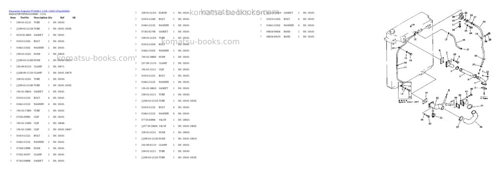 Komatsu PC650LC-3 S/N 10501-UP Parts catalog cover Page 5