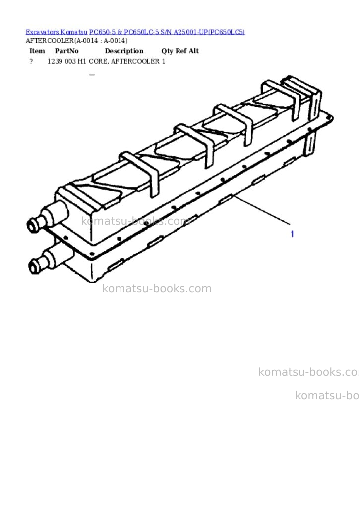 Komatsu pc650-5 & pc650lc-5 s/n a25001-up Parts catalog cover Page 7 Komatsu pc650-5 & pc650lc-5 s/n a25001-up Parts catalog cover Page 7