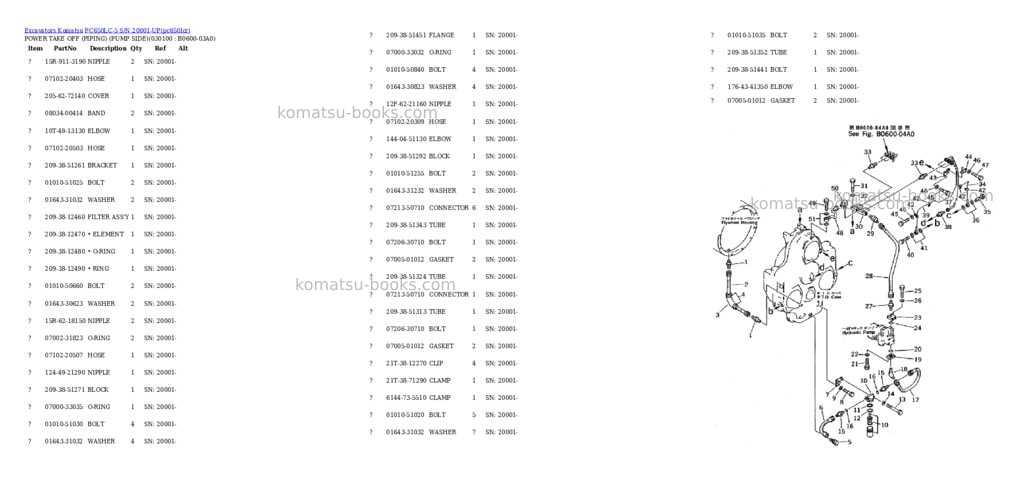 Komatsu pc650lc-5 s/n 20001-up Parts catalog cover Page 9