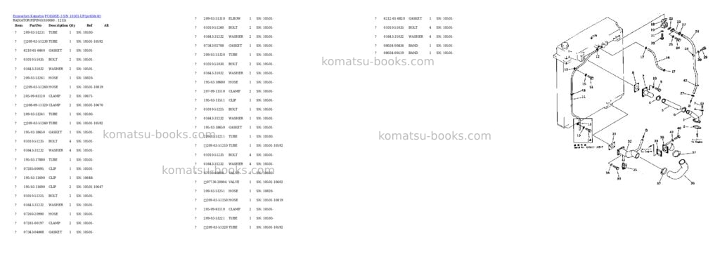 Komatsu pc650se-3 s/n 10501-up Parts catalog cover Page 5