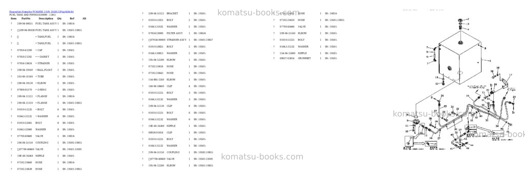 Komatsu pc650se-3 s/n 10501-up Parts catalog cover Page 8