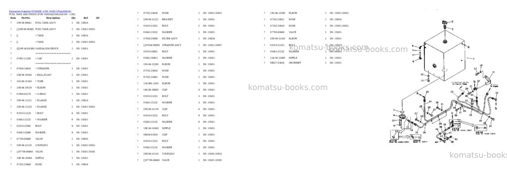 Komatsu pc650se-3 s/n 10501-up Parts catalog cover Page 9