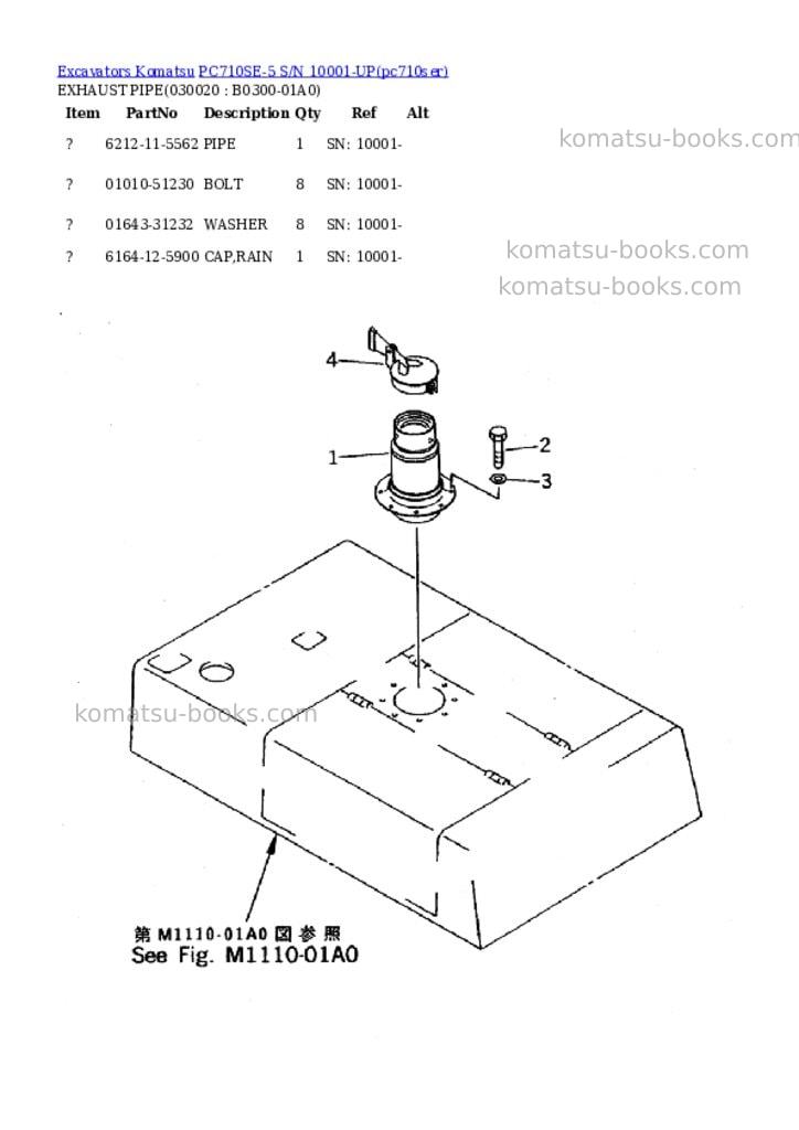 Komatsu PC710SE-5 S/N 10001-UP Parts catalog cover Komatsu PC710SE-5 S/N 10001-UP Parts catalog cover