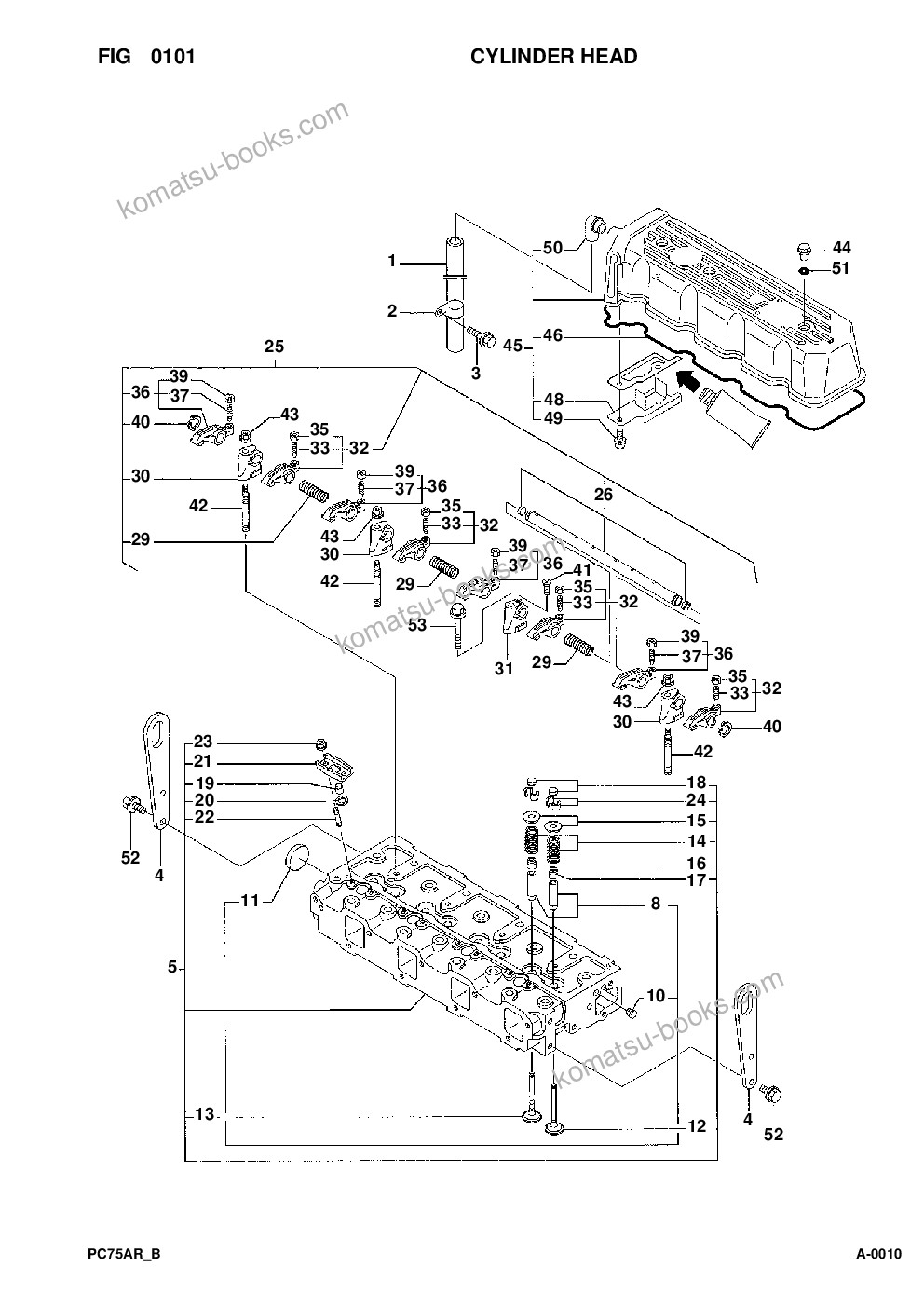 Komatsu pc75r-2 usa s/n 22e5210001-up Parts catalog cover Page 3 Komatsu pc75r-2 usa s/n 22e5210001-up Parts catalog cover Page 3