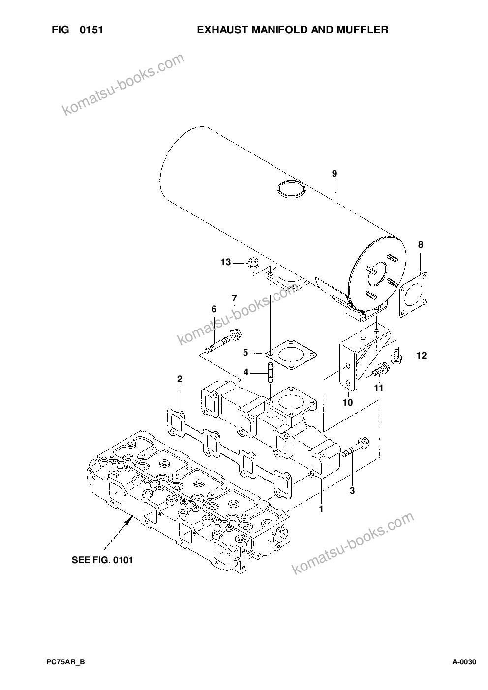Komatsu pc75r-2 usa s/n 22e5210001-up Parts catalog cover Page 7 Komatsu pc75r-2 usa s/n 22e5210001-up Parts catalog cover Page 7