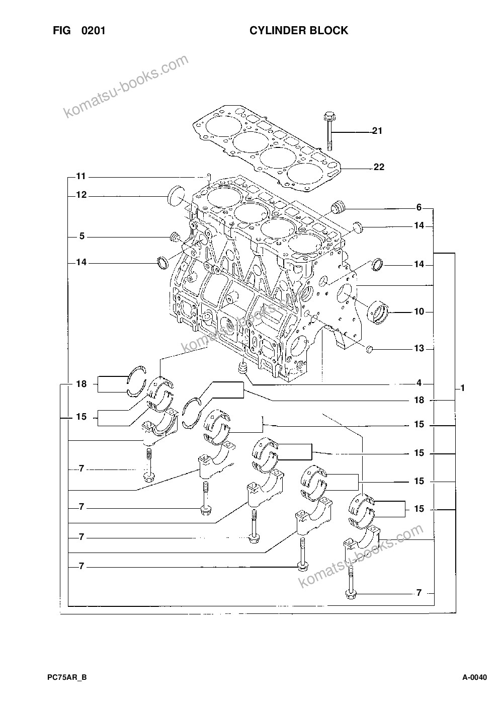 Komatsu pc75r-2 usa s/n 22e5210001-up Parts catalog cover Page 9 Komatsu pc75r-2 usa s/n 22e5210001-up Parts catalog cover Page 9