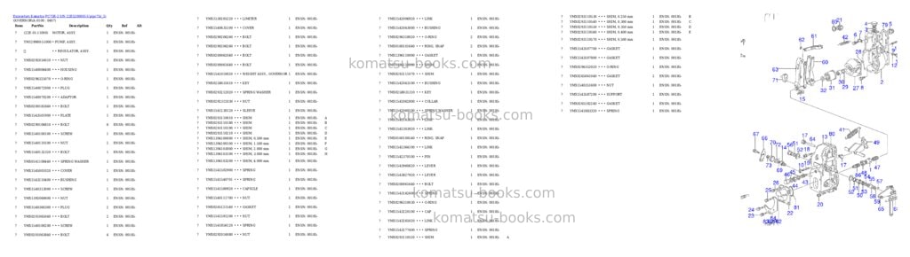 Komatsu pc75r-2 s/n 22e5200001-up Parts catalog cover Page 9 Komatsu pc75r-2 s/n 22e5200001-up Parts catalog cover Page 9