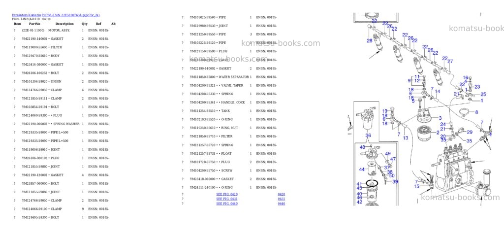 Komatsu pc75r-2 s/n 22e5200763-up Parts catalog cover Page 10 Komatsu pc75r-2 s/n 22e5200763-up Parts catalog cover Page 10
