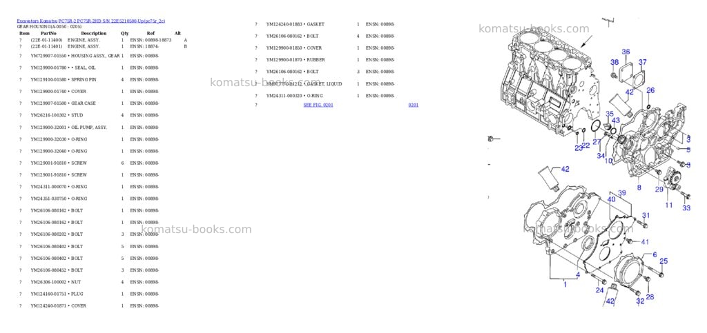 Komatsu pc75r-2 pc75r-2hd s/n 22e5210500-up Parts catalog cover Page 4 Komatsu pc75r-2 pc75r-2hd s/n 22e5210500-up Parts catalog cover Page 4