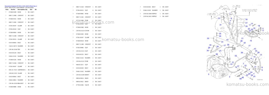 Komatsu pc75us-3 s/n 16307-up Parts catalog cover Page 9