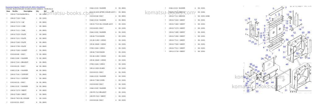 Komatsu pc800-6-am s/n 30001-up Parts catalog cover Page 10 Komatsu pc800-6-am s/n 30001-up Parts catalog cover Page 10