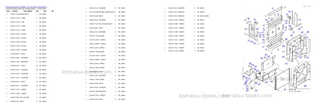 Komatsu pc800se-7-m1 s/n 40001-up Parts catalog cover Page 10 Komatsu pc800se-7-m1 s/n 40001-up Parts catalog cover Page 10