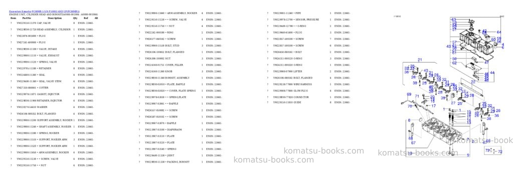 Komatsu pc80mr-5 s/n f50003 and up Parts catalog cover Page 3