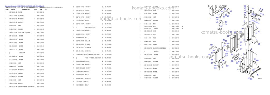 Komatsu PC88MR-11E0 S/N F20001 AND UP Parts catalog cover Page 6 Komatsu PC88MR-11E0 S/N F20001 AND UP Parts catalog cover Page 6