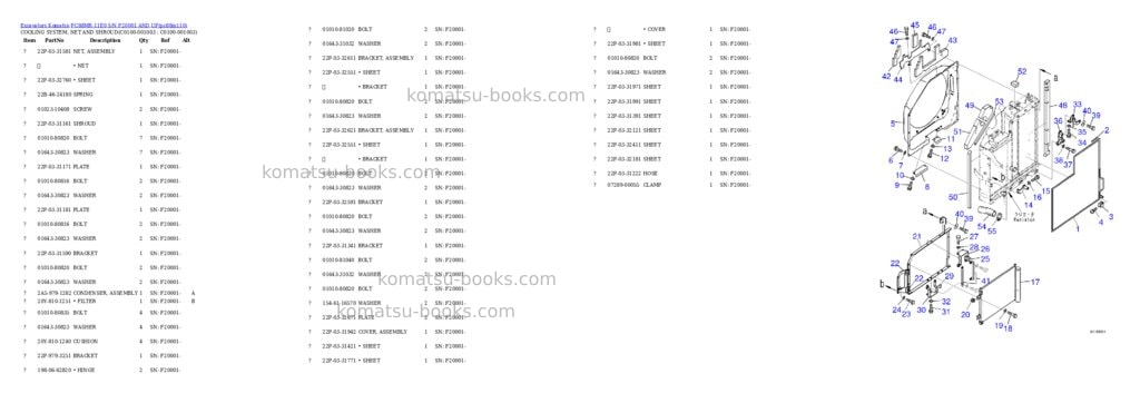 Komatsu PC88MR-11E0 S/N F20001 AND UP Parts catalog cover Page 8 Komatsu PC88MR-11E0 S/N F20001 AND UP Parts catalog cover Page 8
