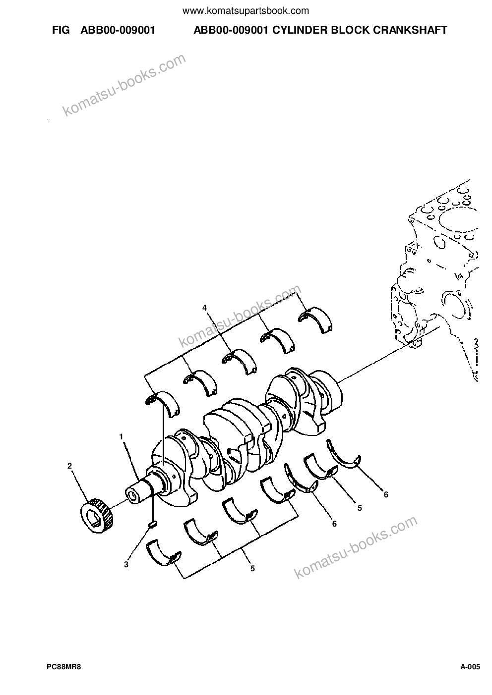 Komatsu pc88mr-8 s/n a90001-up Parts catalog cover Page 7 Komatsu pc88mr-8 s/n a90001-up Parts catalog cover Page 7