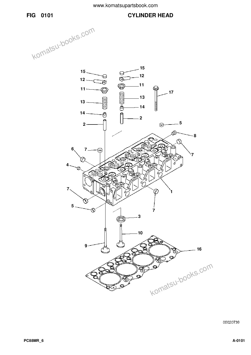Komatsu pc88mr-6 s/n f00003 and up Parts catalog cover Page 3