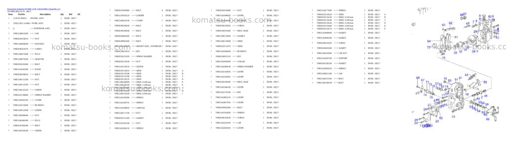 Komatsu pc95r-2 s/n 21d5220001-up Parts catalog cover Page 10 Komatsu pc95r-2 s/n 21d5220001-up Parts catalog cover Page 10